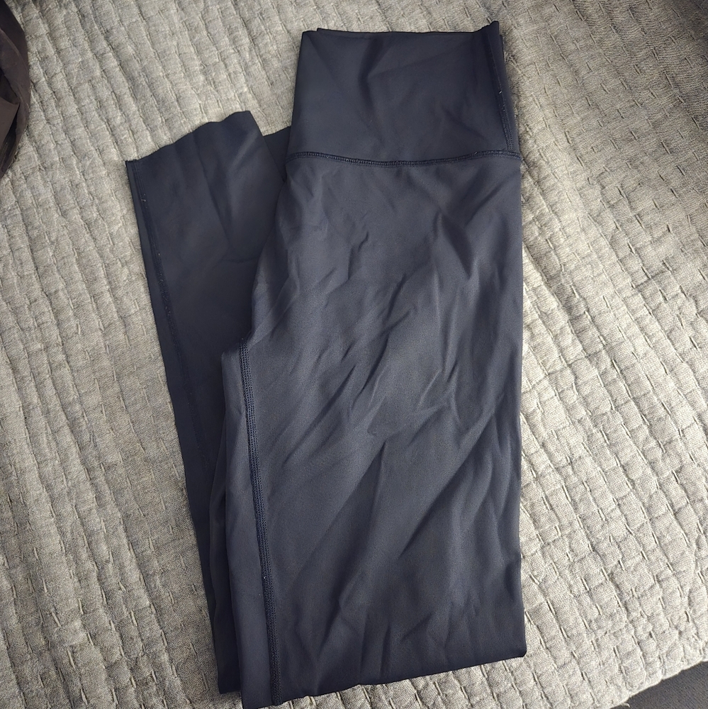 Aerie Goal Leggings Navy Blue Size L No Front Seam